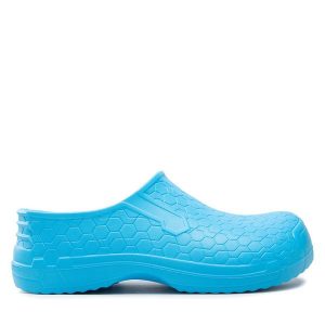 Klapki Dry Walker. Niebieskie klapki Dry Walker, bez wzorów, bez obcasa. Za 59,99 zł.