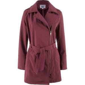 Kurtki: Kurtka softshell "biker", luźniejszy fason bonprix czerwony klonowy