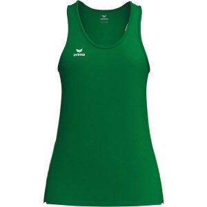 Damski tank top Erima T&F Wings. Białe topy Erima, bez wzorów, z elastanu, sportowe, bez kołnierzyka, bez ramiączek. Za 160,50 zł.