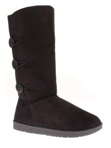 ISLAND BOOT Kozaki zimowe "Flora" w kolorze czarnym rozmiar: 37. Czarne kozaki Island Boot, na zimę, bez wzorów, z materiału, bez obcasa, bez zapięcia. Za 153,34 zł.
