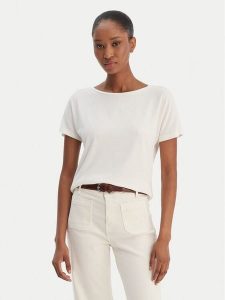 Marella T-Shirt Fervida 2615971021 Écru Regular Fit. T-shirty Marella, xxl, bez wzorów, z wiskozy, bez kołnierzyka, bez ramiączek. Za 219,99 zł.