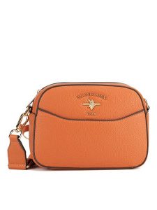 U.S. Polo Assn. Torebka BIUXT6206WVP Pomarańczowy. Brązowe listonoszki U.S. Polo Assn., bez wzorów, bez dodatków. Za 209,99 zł.