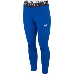Legginsy treningowe damskie SPDF300 - kobalt. Legginsy marki 4f. W wyprzedaży za 79,99 zł.