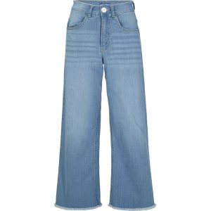 Dżinsy 7/8 Wide Fit. Szare jeansy bonprix, bez wzorów, z jeansu. Za 84,99 zł.
