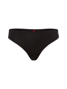 HUGO Stringi -Shadow Kobiety Sztuczne włókno czarny, XL. Czarne stringi Hugo, bez wzorów, z mikrofibry. Za 109,95 zł.