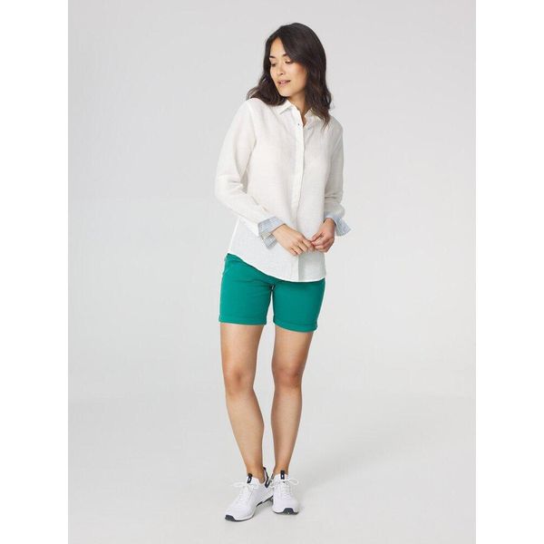 Koszula damska TBS Ilonache. Białe koszule Tbs, l, bez wzorów, bez kołnierzyka, bez ramiączek. W wyprzedaży za 164,50 zł.