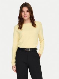 ONLY Sweter Rica 15204279 Żółty Regular Fit. Żółte swetry klasyczne ONLY, s, z syntetyku, bez kołnierzyka. Za 139,99 zł.