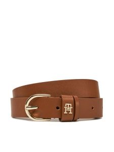 Tommy Hilfiger Pasek Damski Essential Effortless 2.5 AW0AW16836 Brązowy. Brązowe paski TOMMY HILFIGER, bez wzorów, ze skóry. Za 149,99 zł.