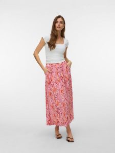 Vero Moda Spódnica w kolorze różowym rozmiar: XS. Różowe spódnice Vero Moda, xs, bez wzorów, maxi. Za 69,91 zł.