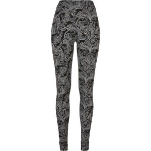 Legginsy damskie Urban Classics Soft AOP. Czerwone legginsy Urban Classics, bez wzorów, z dżerseju. Za 76,70 zł.