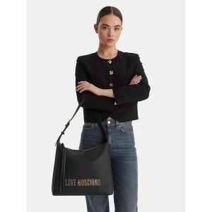 Torebka LOVE MOSCHINO. Czarne torebki klasyczne LOVE MOSCHINO, bez wzorów, bez dodatków. Za 606,99 zł.