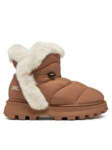 Steve Madden Śniegowce Frostee SM11003424 Brązowy. Brązowe buty zimowe Steve Madden, z materiału, bez obcasa, bez zapięcia. Za 669,99 zł.