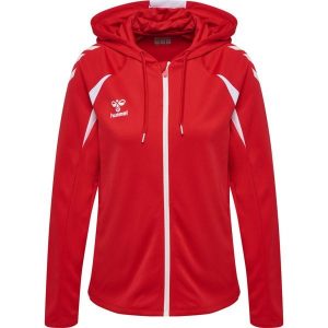 Damska bluza dresowa z kapturem Hummel Core 2.0. Białe bluzy Hummel, bez wzorów, z dresówki, z kapturem. Za 262,50 zł.