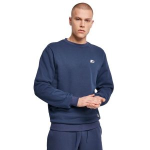 Pulower Urban Classics Starter Essential Crewneck. Niebieskie swetry klasyczne Urban Classics, na zimę, bez kołnierzyka. Za 258,50 zł.