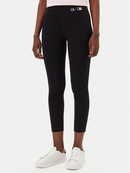 Champion Legginsy 117975 Czarny Slim Fit. Czarne legginsy Champion, bez wzorów, z bawełny. Za 119,99 zł.