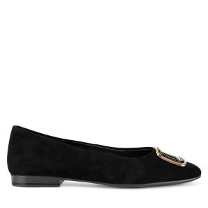Baleriny Lasocki. Czarne balerinki Lasocki, bez wzorów, bez obcasa, bez zapięcia. Za 169,99 zł.