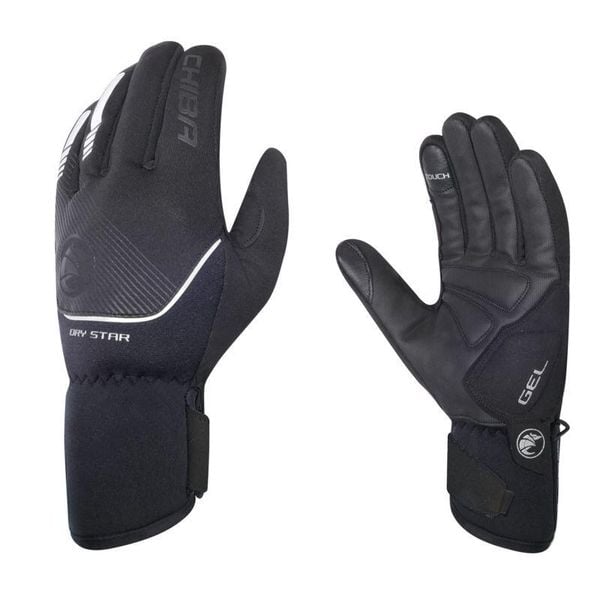 Rękawiczki sportowe unisex Chiba Dry Star z nieprzemakalną membraną. Czarne rękawiczki CHIBA, bez wzorów. Za 253,00 zł.