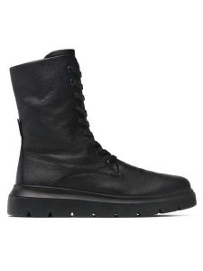 ECCO Botki Nouvelle Black Spin V2 21621301001 Czarny. Czarne botki ecco, bez wzorów, ze skóry, bez obcasa, na płaskiej podeszwie, bez zapięcia. Za 549,99 zł.