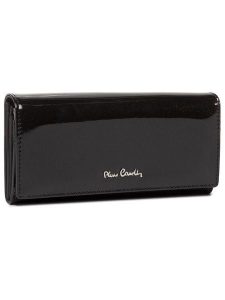 Pierre Cardin Portfel 05 LINE 100 Czarny. Czarne portfele Pierre Cardin, bez wzorów, z lakierowanej skóry. Za 119,99 zł.