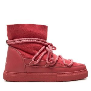 Śniegowce Inuikii. Czerwone buty zimowe Inuikii, bez obcasa, bez zapięcia. Za 969,99 zł.