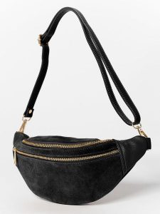 Anna Morellini Skórzana saszetka "Carola" w kolorze czarnym - 32 x 16 x 9 cm rozmiar: onesize. Czarne nerki i saszetki Anna Morellini, bez wzorów, z materiału. Za 266,03 zł.