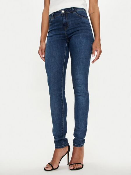 Morgan Jeansy 201-POM.P Granatowy Slim Fit. Niebieskie jeansy Morgan, bez wzorów, z bawełny. Za 150,99 zł.