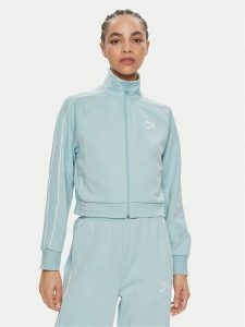 Puma Bluza T7 624211 Niebieski Relaxed Fit. Niebieskie bluzy Puma, xl, bez wzorów, z bawełny, bez kaptura. Za 189,99 zł.