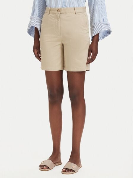 Gant Szorty materiałowe 4020130 Beżowy Regular Fit. Brązowe szorty GANT, bez wzorów, z bawełny. Za 462,99 zł.