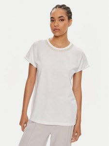 Dixie T-Shirt T924J014 Biały Regular Fit. Białe t-shirty Dixie, xs, bez wzorów, z bawełny, bez kołnierzyka, bez ramiączek. Za 219,99 zł.