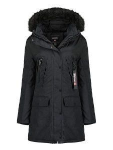 ANAPURNA Parka "Cortinana" w kolorze czarnym rozmiar: S. Czarne płaszcze ANAPURNA, s, bez wzorów, bez kaptura. Za 264,15 zł.