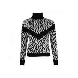 Damski sweter z golfem Peak Mountain Adiamant. Czarne golfy Peak Mountain, bez wzorów. W wyprzedaży za 280,00 zł.