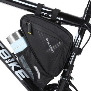 Torba rowerowa Wozinsky 1,5L pod ramę. Czarne torby podróżne i sportowe WOZINSKY, bez wzorów, z materiału. Za 115,60 zł.