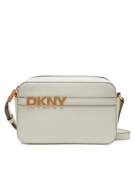 DKNY Torebka R51E1J31 Écru. Listonoszki DKNY, bez wzorów, ze skóry, bez dodatków. Za 419,99 zł.