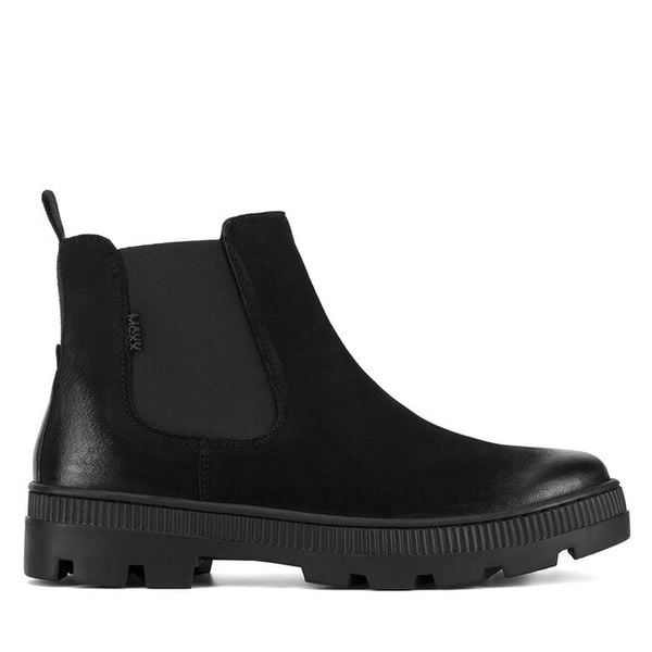 Sztyblety MEXX. Czarne botki Mexx, bez wzorów, bez obcasa, na płaskiej podeszwie, bez zapięcia. Za 319,99 zł.