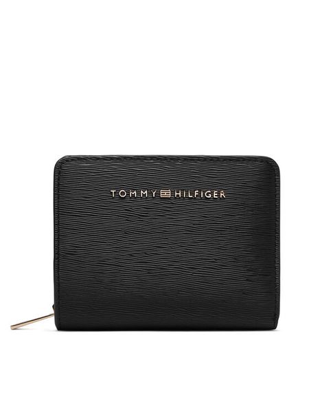 Tommy Hilfiger Portfel Th Modern Med Za W/Flap AW0AW18932 Czarny. Czarne portfele TOMMY HILFIGER, bez wzorów, ze skóry. Za 269,99 zł.