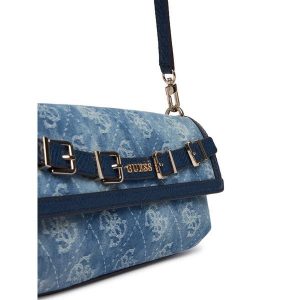Torebka Guess. Niebieskie torebki klasyczne Guess, z aplikacjami, bez dodatków. Za 659,99 zł.