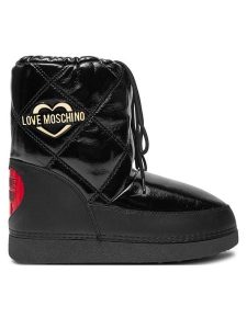 LOVE MOSCHINO Śniegowce JA24982G0LEB1000 Czarny. Czarne buty zimowe LOVE MOSCHINO, z materiału, bez obcasa, bez zapięcia. Za 799,99 zł.