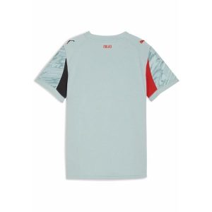 Młodzieżowa koszulka bramkarska AC Milan 25/26 PUMA. Czerwona bluzki Puma, m, bez wzorów, z tkaniny, młodzieżowe, bez kołnierzyka, bez ramiączek. Za 349,00 zł.