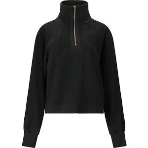 Damski sweter 1/2 zip Athlecia Reiley. Czarne swetry klasyczne Athlecia, na zimę, bez kołnierzyka. Za 288,00 zł.