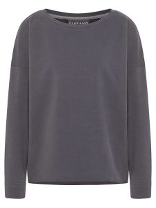 ELBSAND Bluza "Riane" w kolorze szarym rozmiar: XS. Szare bluzy ELBSAND, xs, bez wzorów, bez kaptura. Za 105,38 zł.
