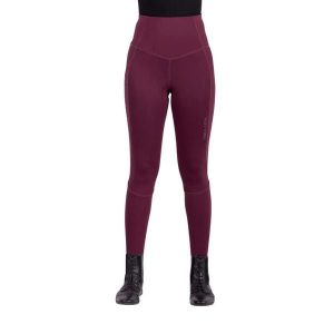 Damskie legginsy jeździeckie z pełną przyczepnością Euro-Star Breez Summer. Czerwone legginsy EURO-STAR, bez wzorów. Za 341,65 zł.