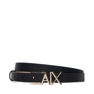 Pasek Armani Exchange. Czarne paski Armani Exchange, bez wzorów. Za 329,99 zł.