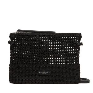 Torebka Gianni Chiarini. Czarne listonoszki Gianni Chiarini, bez wzorów, bez dodatków. Za 219,99 zł.