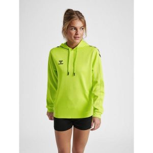 Bluza do piłki ręcznej damska Hummel Core XK z kapturem. Zielone bluzy Hummel, xs, bez wzorów, z kapturem. Za 191,00 zł.