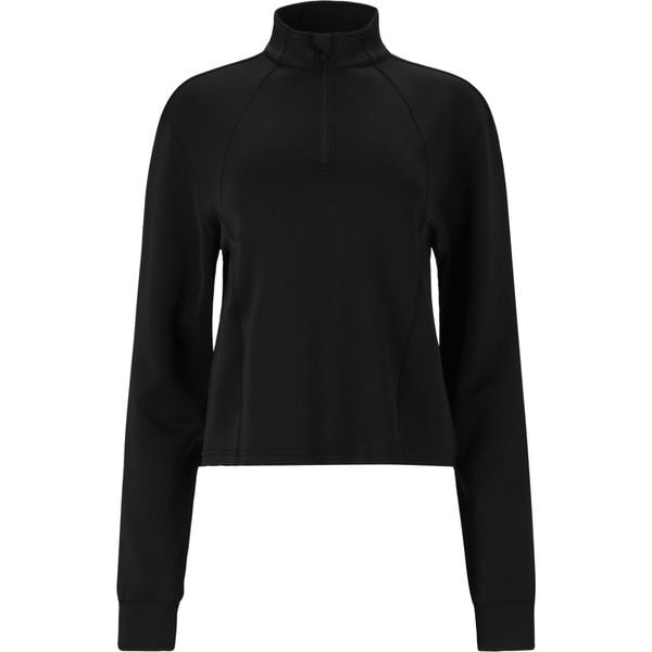 Damski polar 1/4 zip Athlecia Ayanda. Czarne swetry klasyczne Athlecia, z polaru, bez kołnierzyka. Za 239,50 zł.