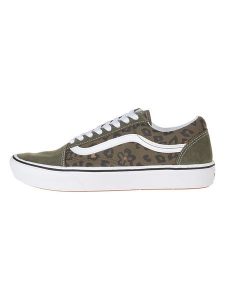 Vans Skórzane sneakersy w kolorze zielonym rozmiar: 43. Zielone trampki Vans, bez wzorów, bez zapięcia. Za 193,24 zł.