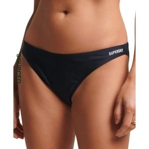 Figi do kostiumów kąpielowych dla kobiet Superdry Essential. Niebieskie figi Superdry, bez wzorów, z elastanu. Za 187,50 zł.