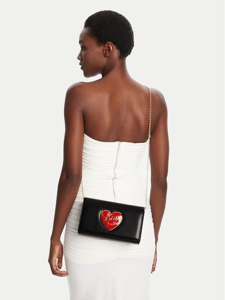 LOVE MOSCHINO Torebka JC4186PP1NLP0000 Czarny. Czarne torebki klasyczne LOVE MOSCHINO, bez wzorów, ze skóry, bez dodatków. Za 419,99 zł.