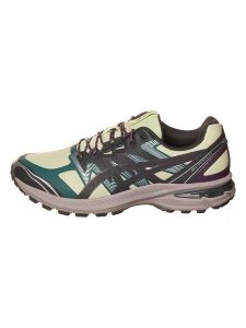 Asics Sneakersy "TERRAIN" w kolorze żółto-fioletowo-zielonym rozmiar: 46. Różowe trampki ASICS, bez wzorów, bez zapięcia. Za 326,67 zł.