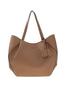 Guess Torebka 178389 Beżowy. Brązowe shopper bag Guess, z aplikacjami, bez dodatków. Za 714,99 zł.
